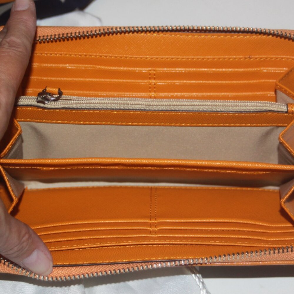 ❤️SOLD COACH F25184 Linear Stripe Satchel Purse SUPER RARE with Wallet wristlet - Picture 6 of 11
